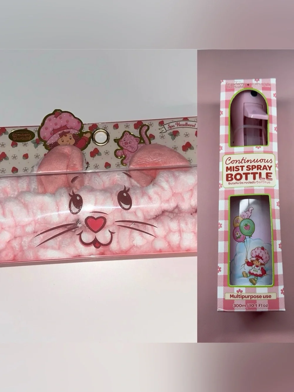 Strawberry Shortcake Headband and continuous spray bottle